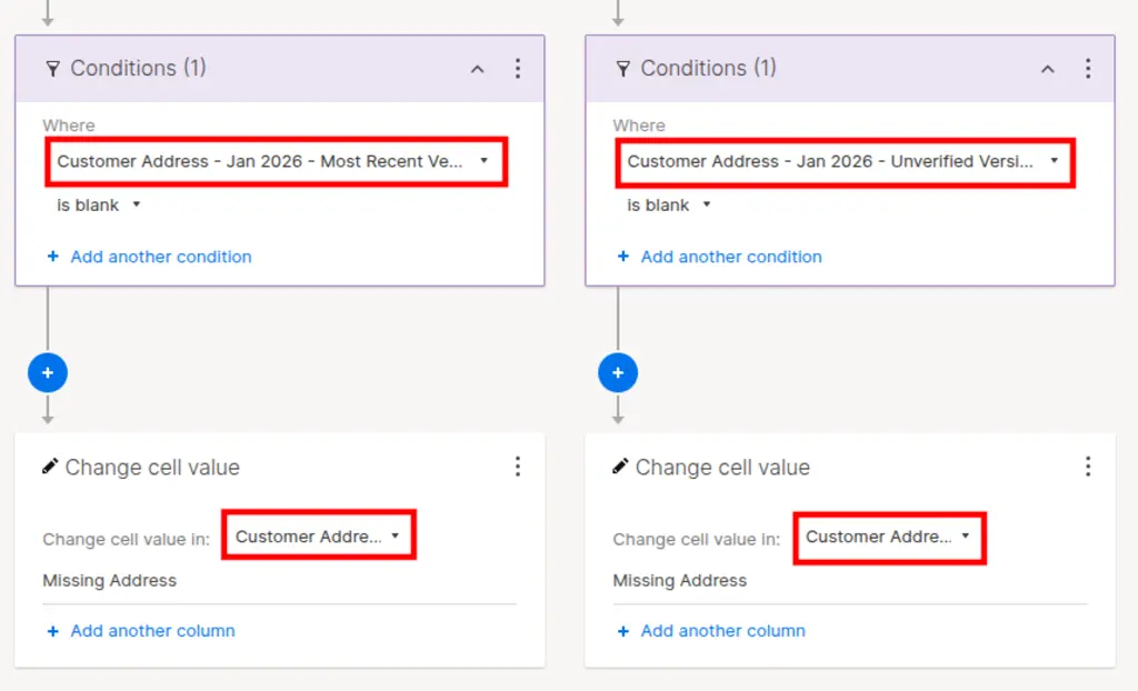 Smartsheet automation workflow editor with text cut off
