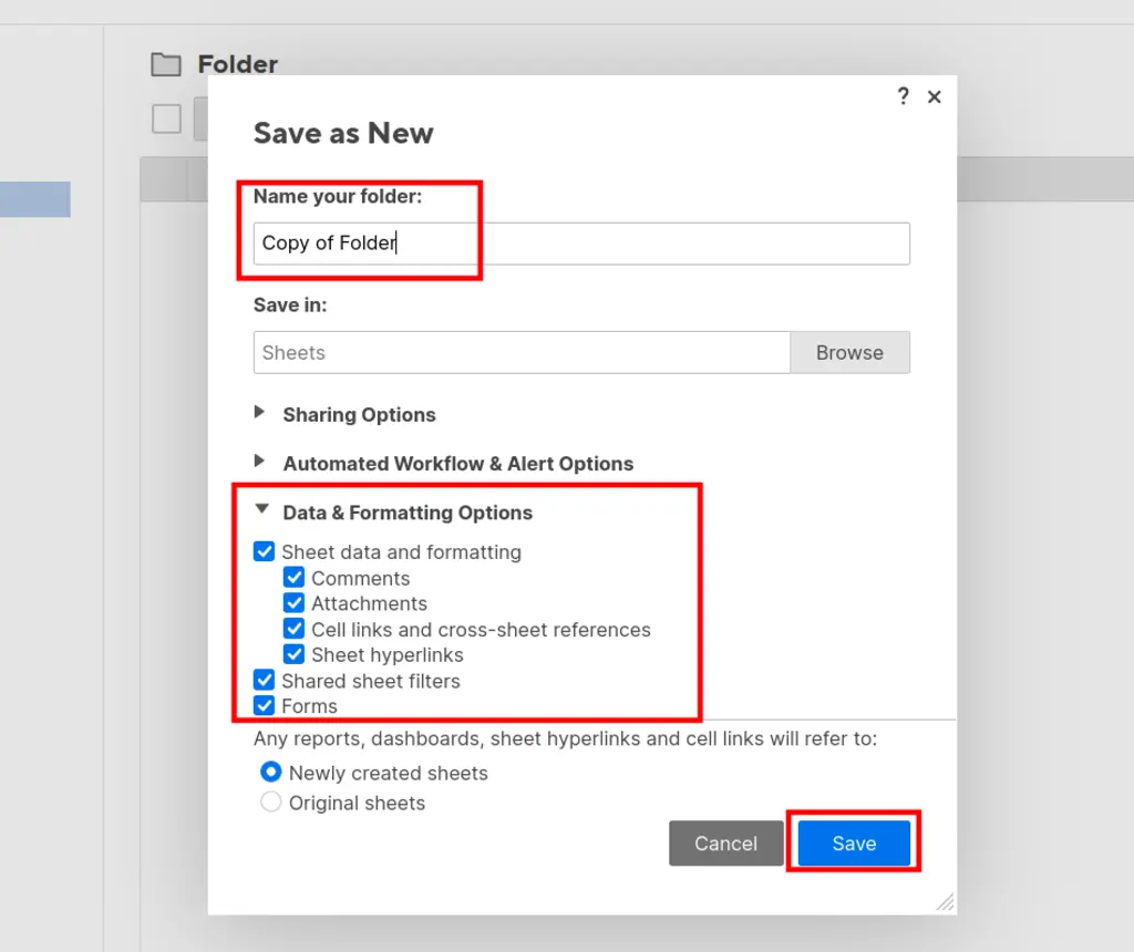 Changing the duplication options